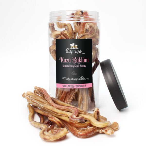 Kuzu Büklüm (Kurutulmuş Kuzu Kamış) Köpek Kedi Ödül Maması (150 gr)